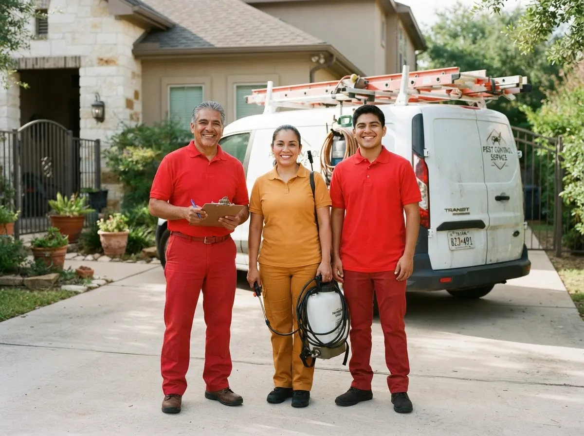 Red Barn Pest Control pest control service team in San Antonio, TX